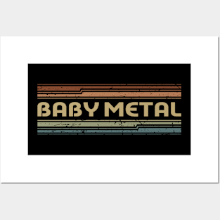 Baby Metal Retro Lines Posters and Art